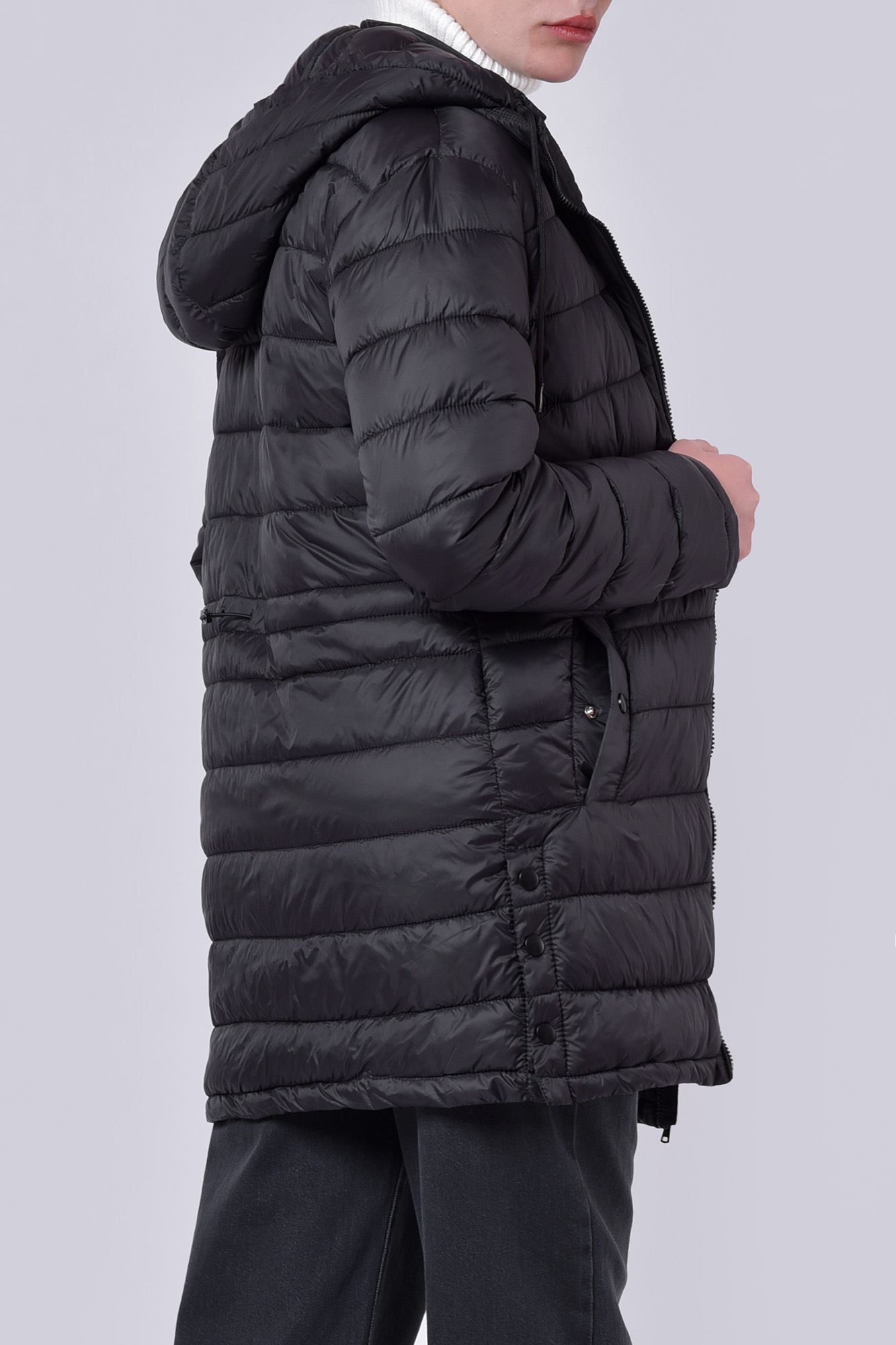 کاپشن بلند ساده زنانه