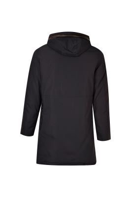 کاپشن مردانه کلاه دار بلند