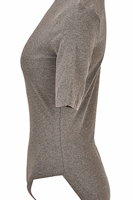 بادی یقه ایستاده آستین کوتاه