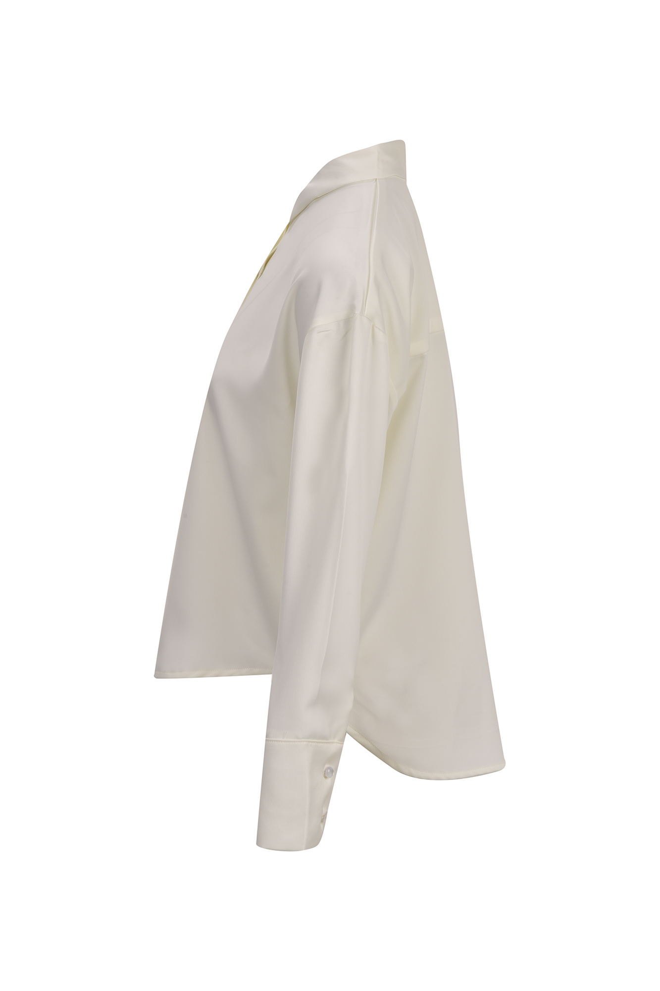 شومیز ساتن یقه شکاری زنانه