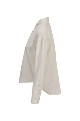 شومیز ساتن یقه شکاری زنانه