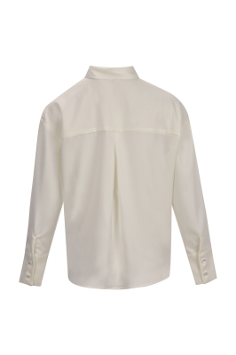 شومیز ساتن یقه شکاری زنانه