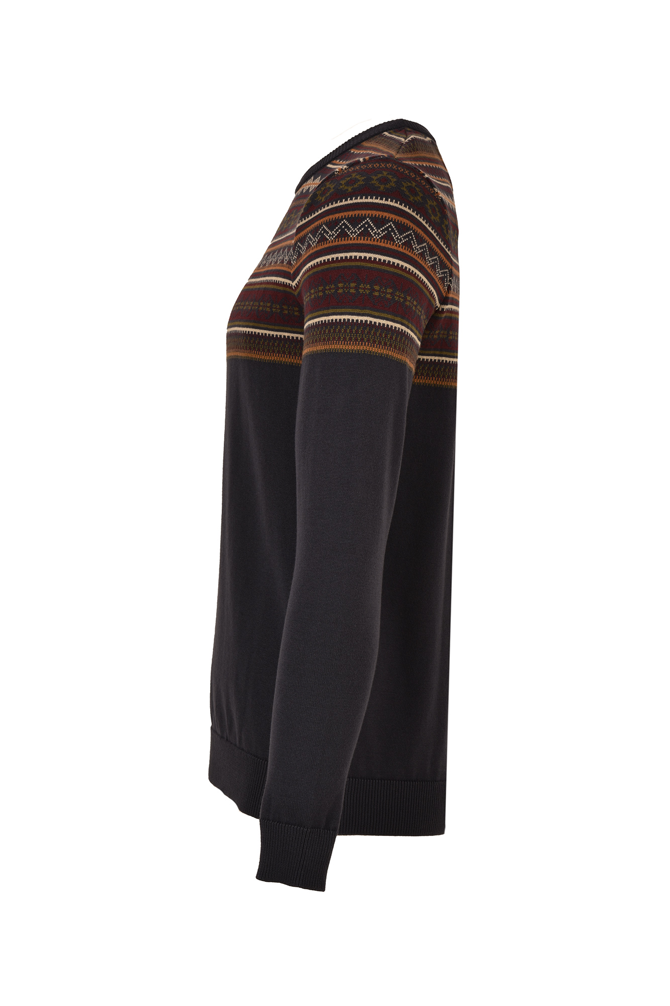 بافت مردانه یقه گرد ژاکاردی