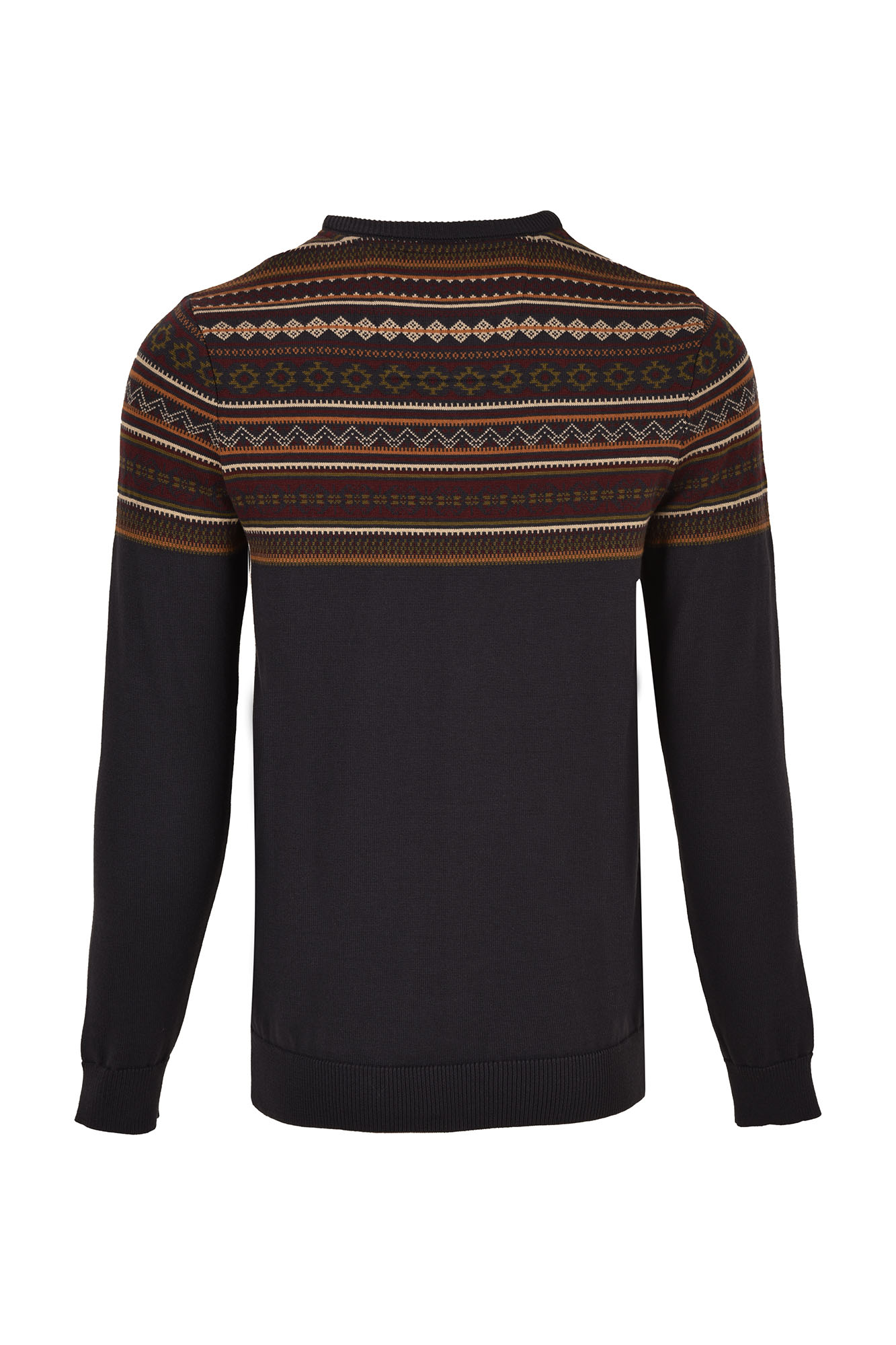 بافت مردانه یقه گرد ژاکاردی