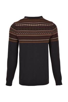 بافت مردانه یقه گرد ژاکاردی