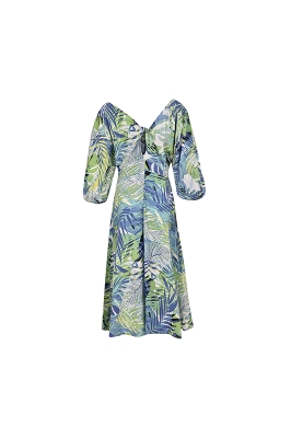 پیراهن بلند جلو گره ای