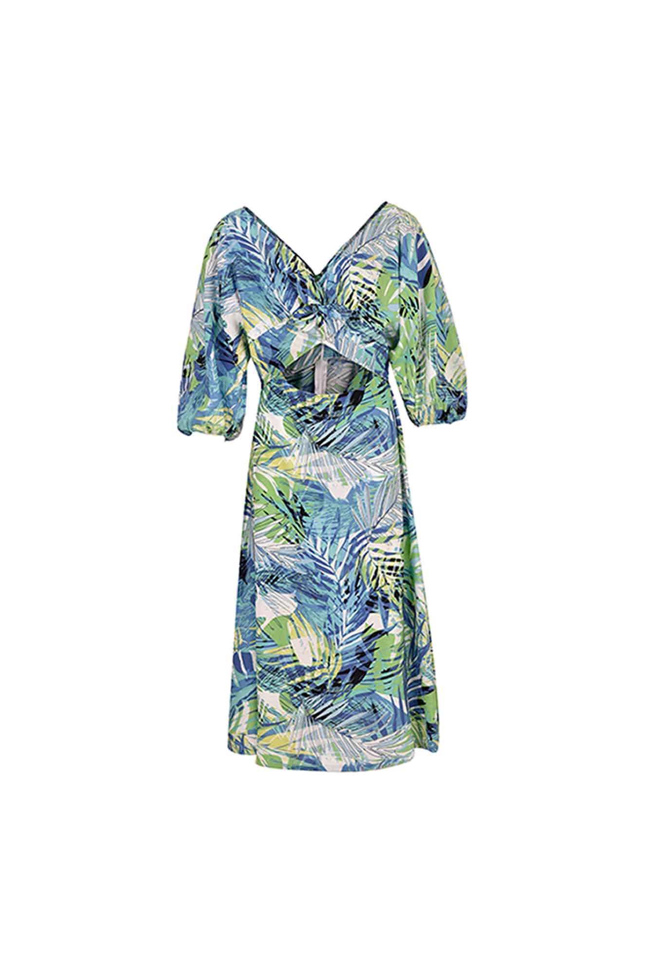 پیراهن بلند جلو گره ای