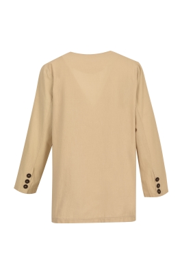 کت زنانه چهاردکمه یقه هفت