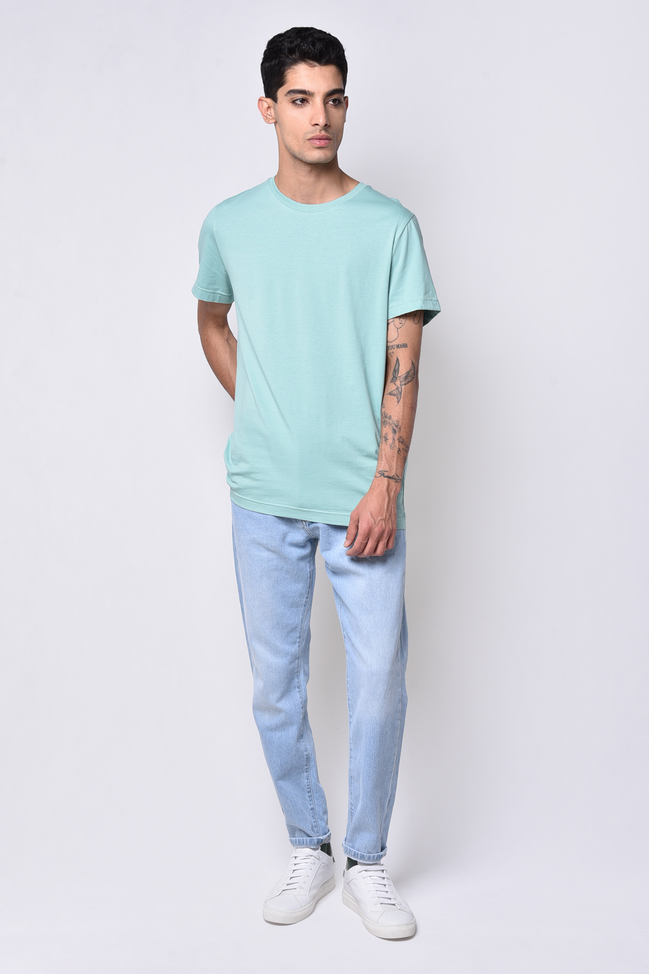 تیشرت آستین کوتاه یقه گرد بیسیک