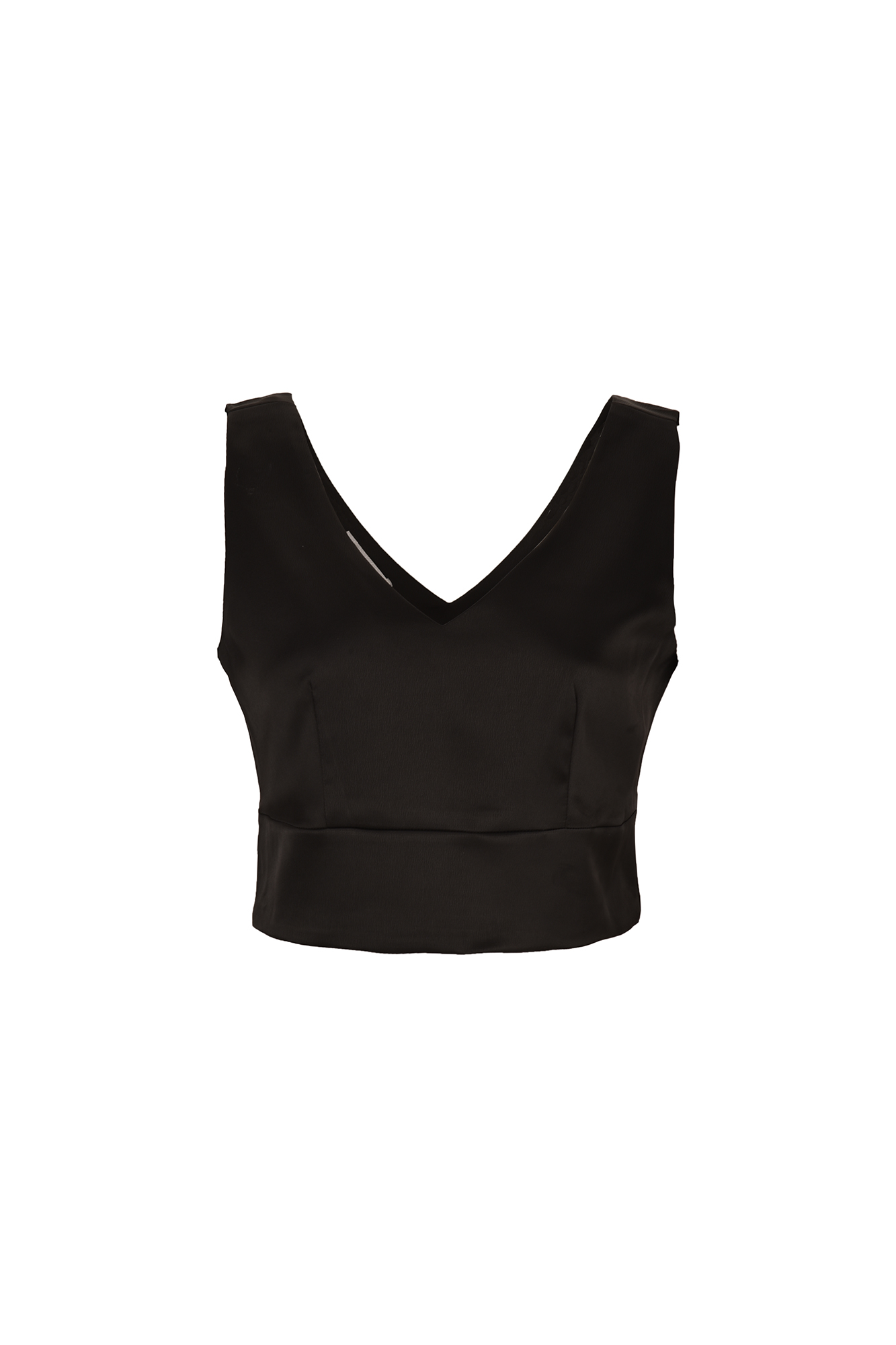 تاپ زنانه یقه هفت ساتن