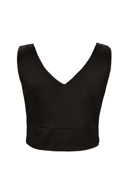 تاپ زنانه یقه هفت ساتن