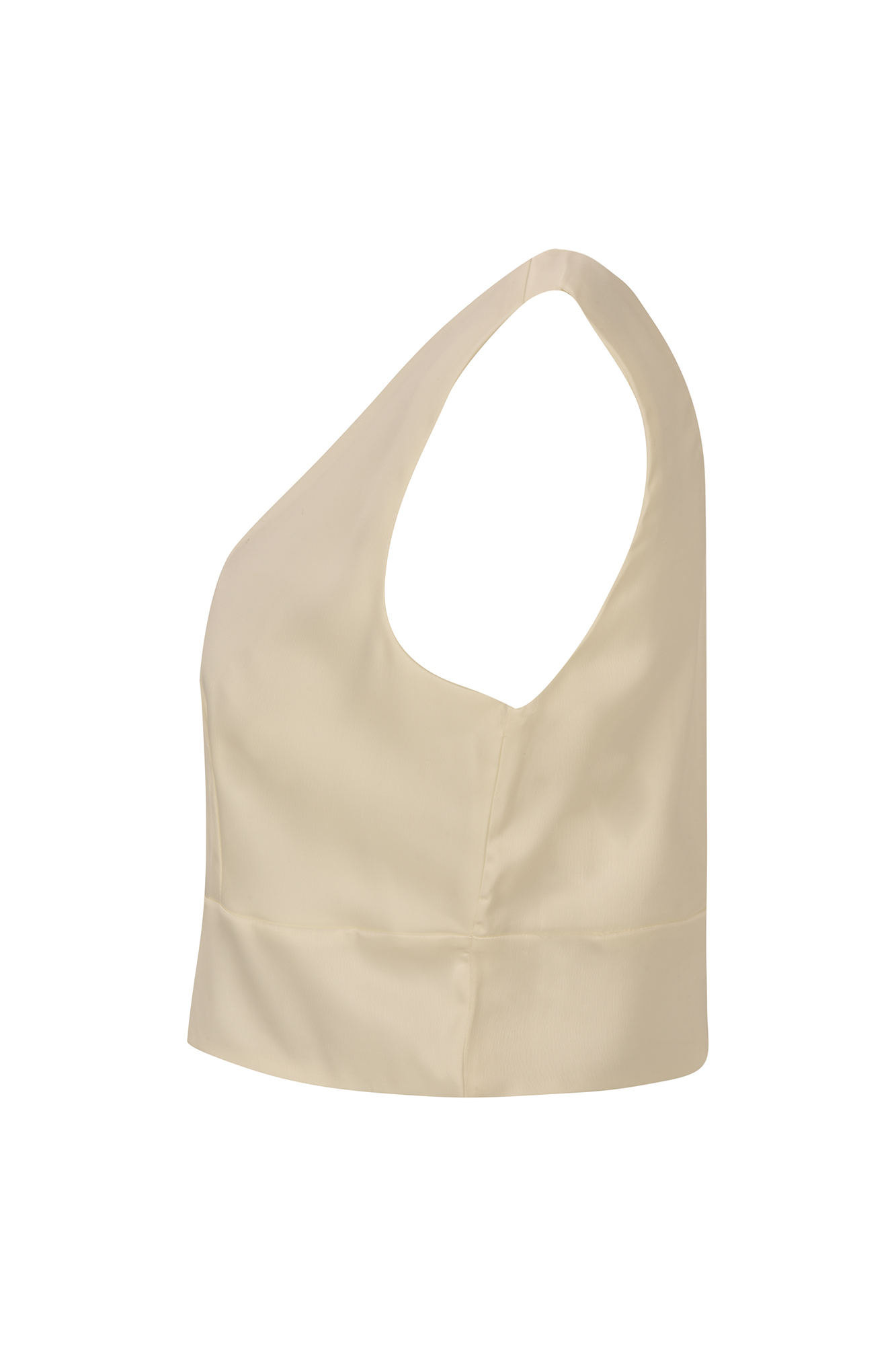 تاپ زنانه یقه هفت ساتن