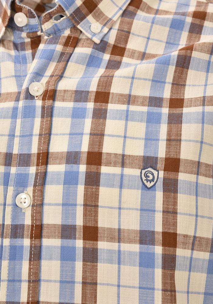 پیراهن مردانه آستین بلند رگولار چهارخانه