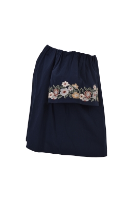 بلوز زنانه آف شولدر گلدوزی دار