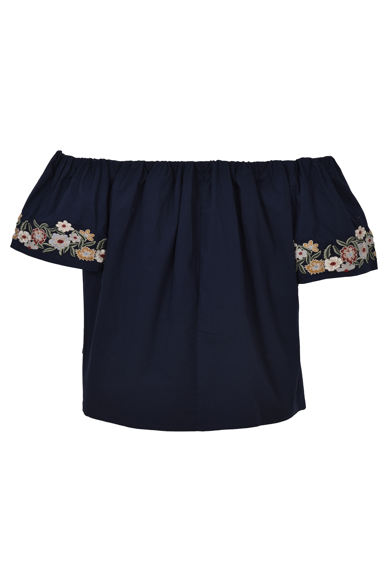 بلوز زنانه آف شولدر گلدوزی دار