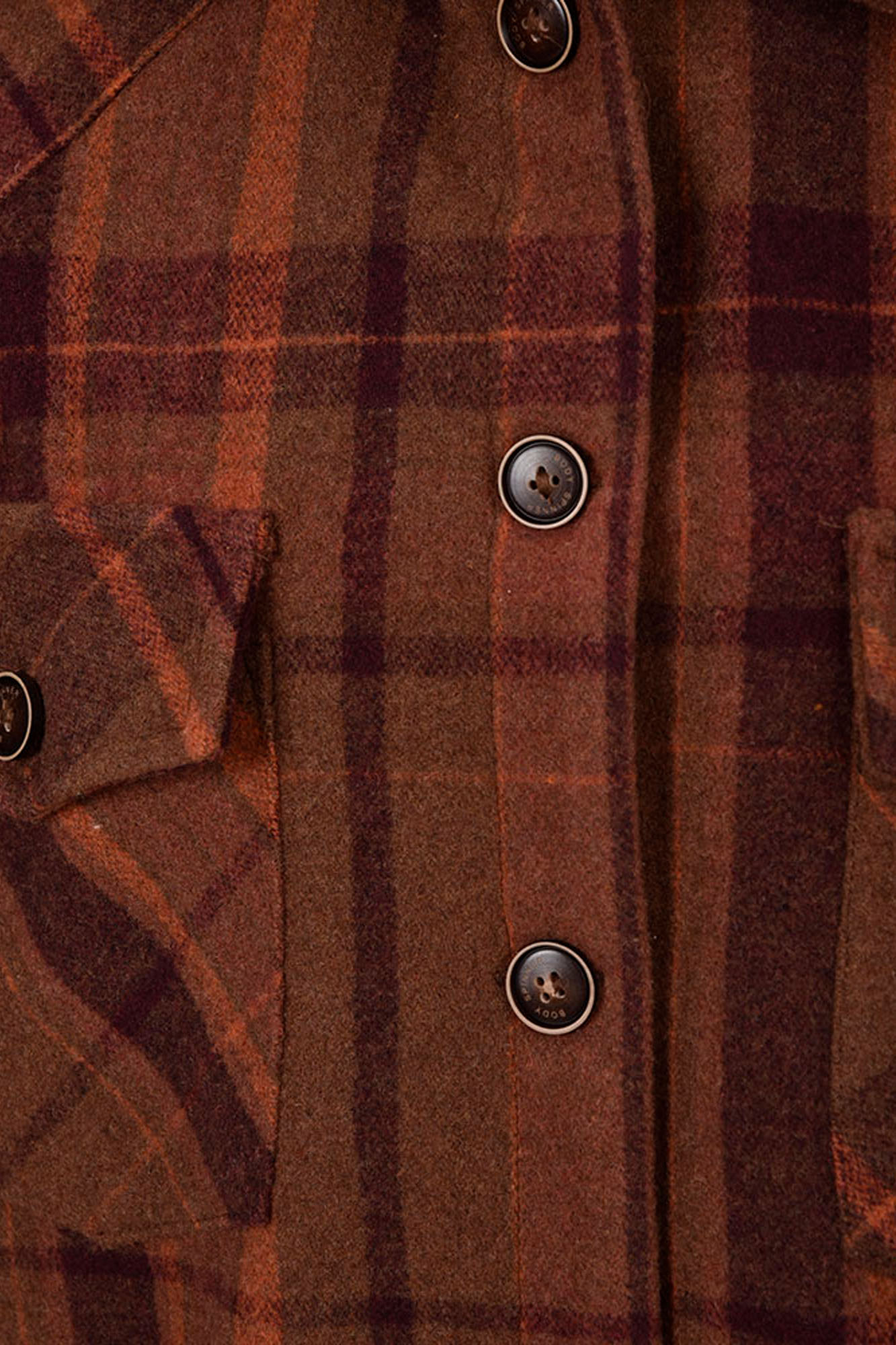 پالتو چهارخونه کمربنددار