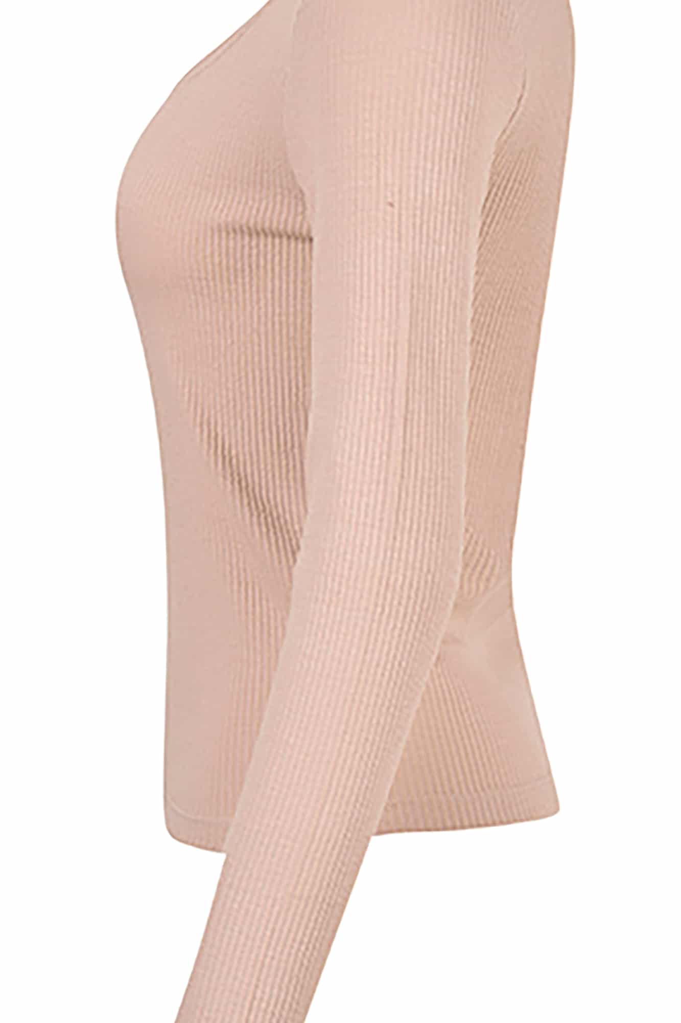 تی شرت آستین بلند یقه مربعی زنانه