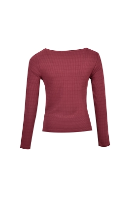 تی شرت آستین بلند یقه مربعی زنانه