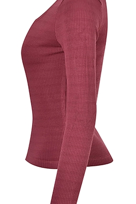 تی شرت آستین بلند یقه مربعی زنانه