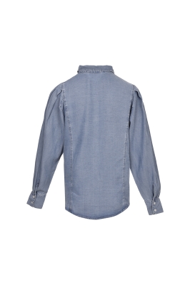 شومیز آستین پیلی دار