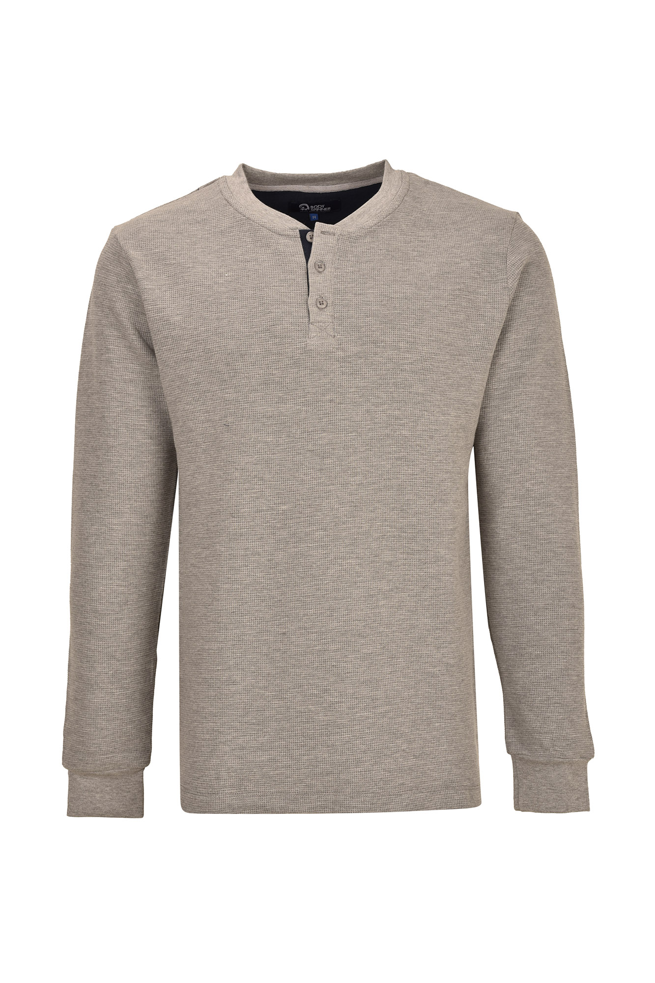 تی شرت آستین بلند مردانه سه دکمه