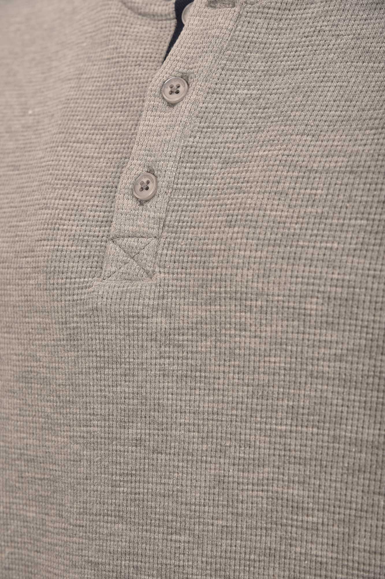 تی شرت آستین بلند مردانه سه دکمه