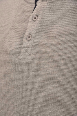 تی شرت آستین بلند مردانه سه دکمه