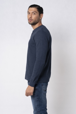 تی شرت آستین بلند مردانه سه دکمه