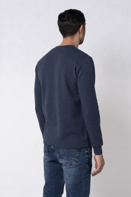 تی شرت آستین بلند مردانه سه دکمه