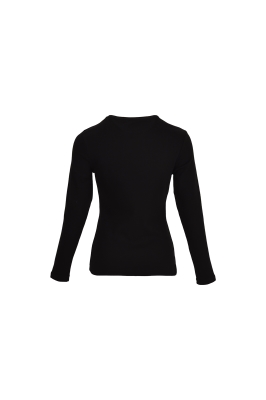 تی شرت آستین بلند یقه گرد