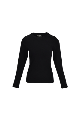 تی شرت آستین بلند یقه گرد