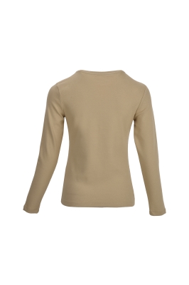 تی شرت آستین بلند یقه گرد