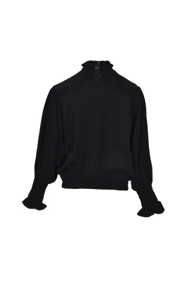 بلوز آستین بلند کمرکش زنانه