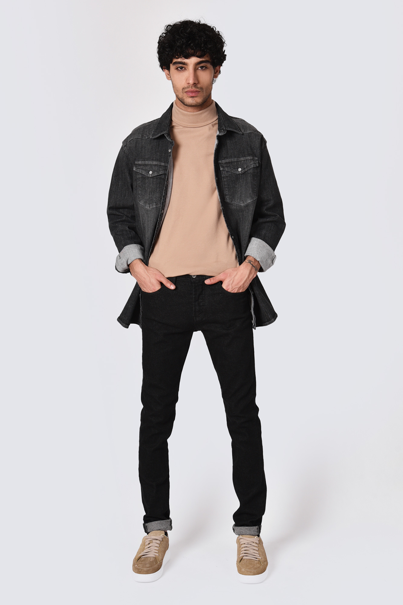 پیراهن جین آستین بلند