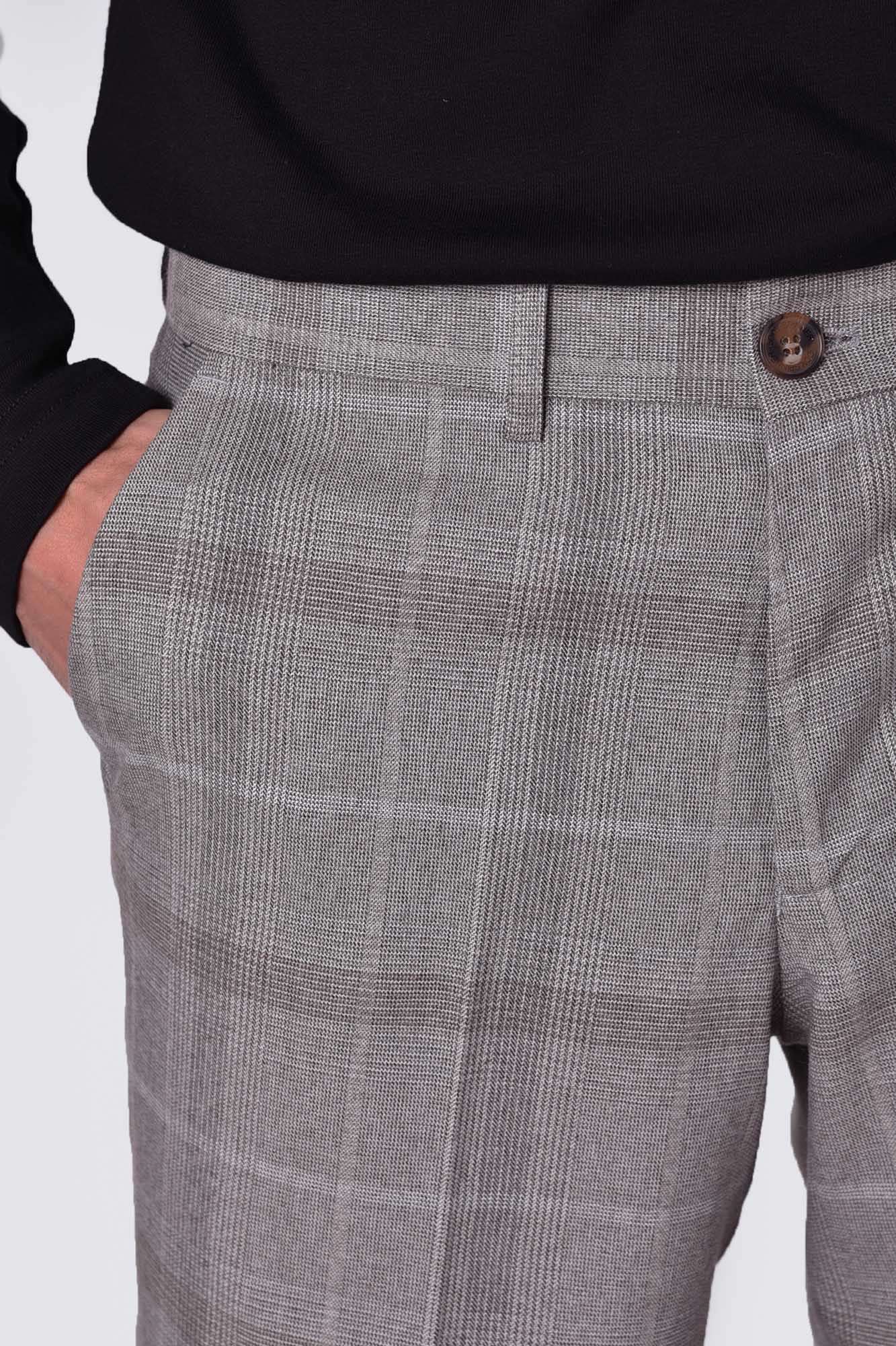 شلوار پارچه ای چهارخانه