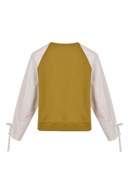 تی شرت آستین بلند رگلان ترکیبی