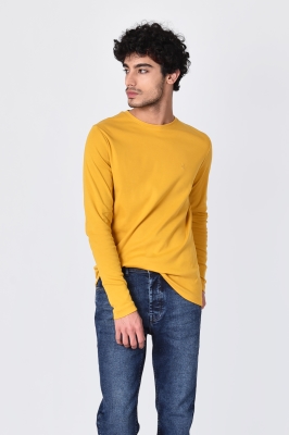 تیشرت آستین بلند یقه گرد