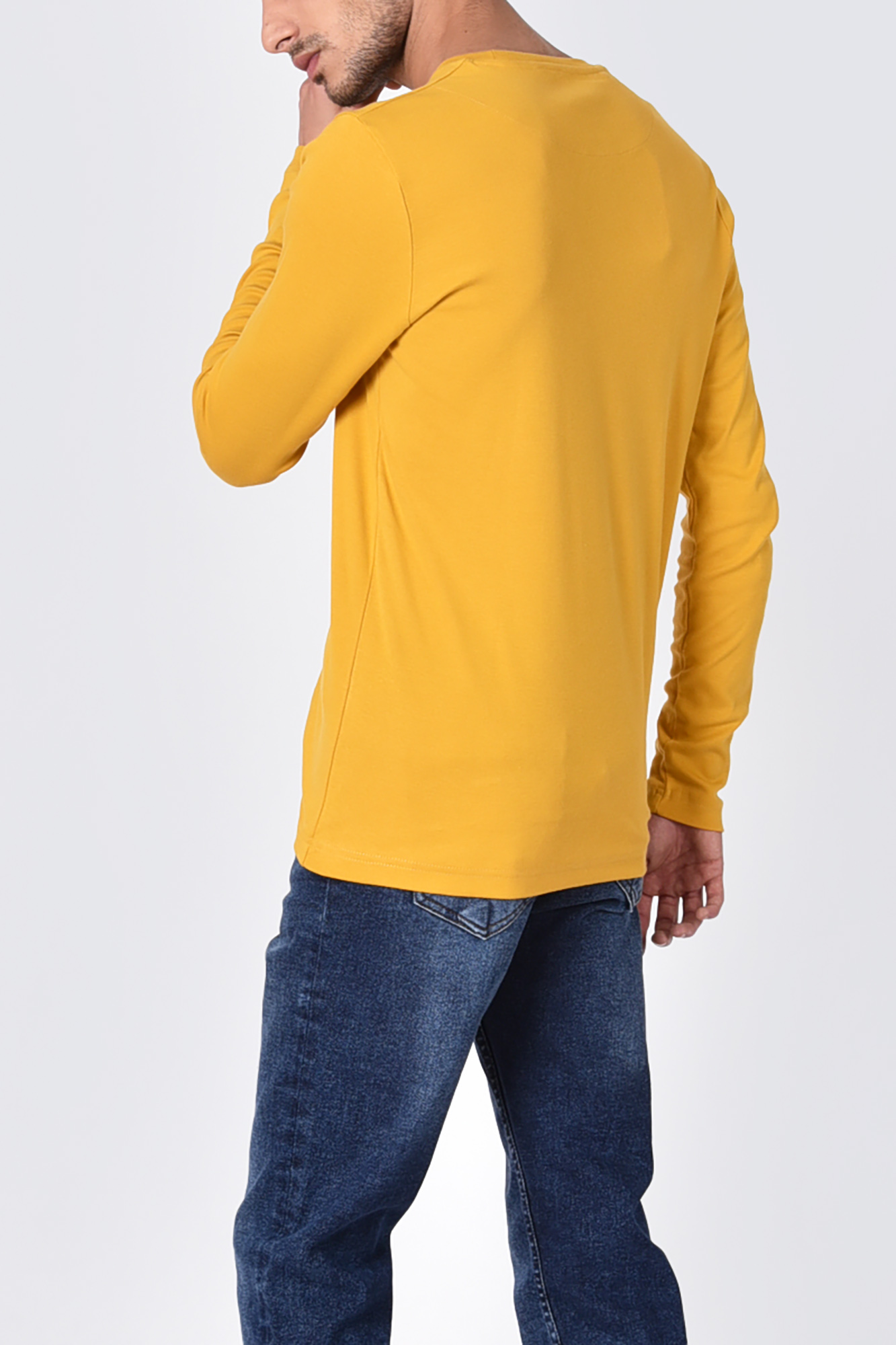 تیشرت آستین بلند یقه گرد