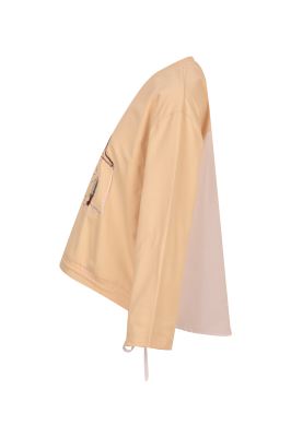 3131-تی شرت آستین بلند چاپ و گلدوزی