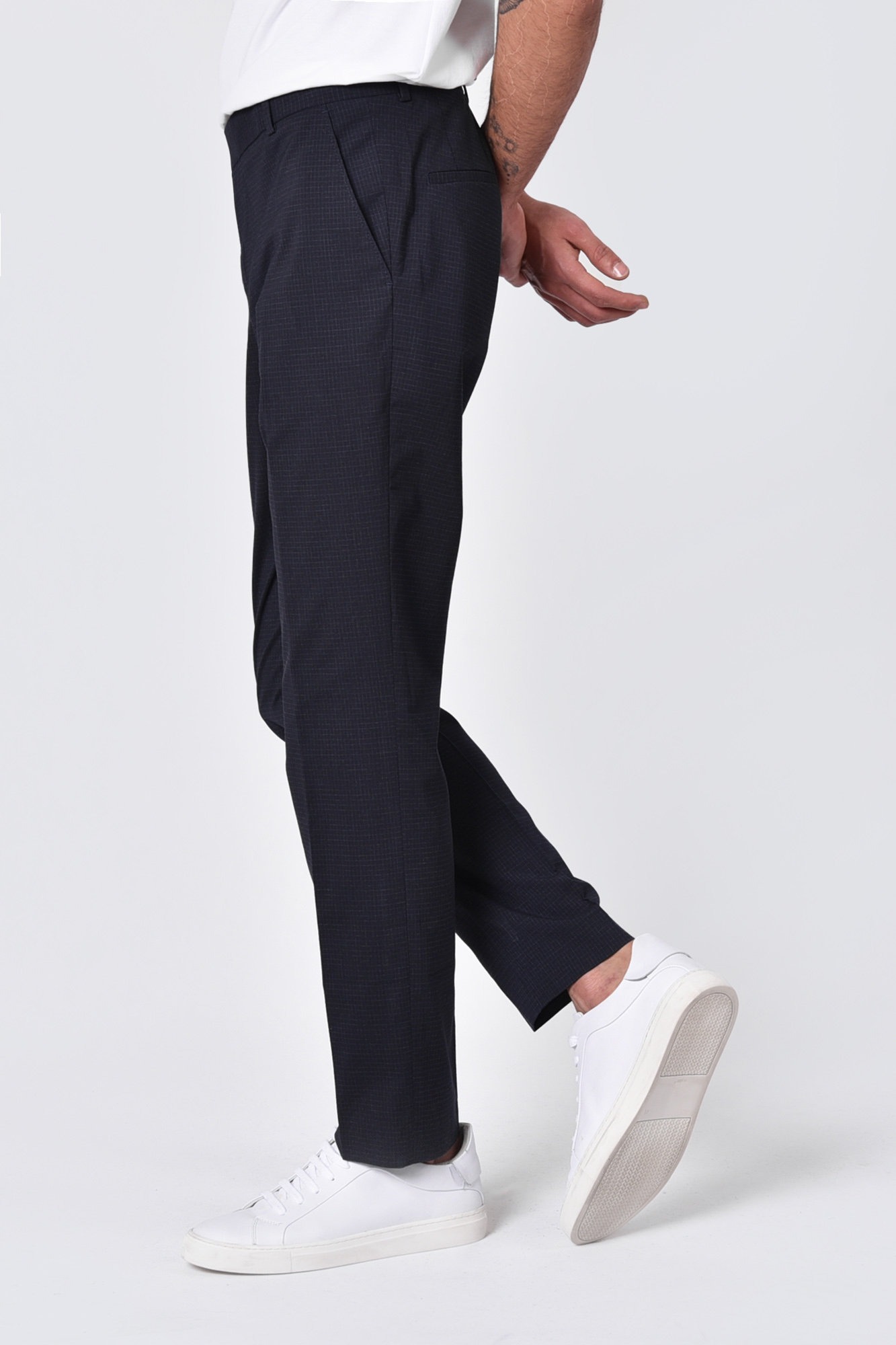 شلوار پارچه ای  چهارخونه