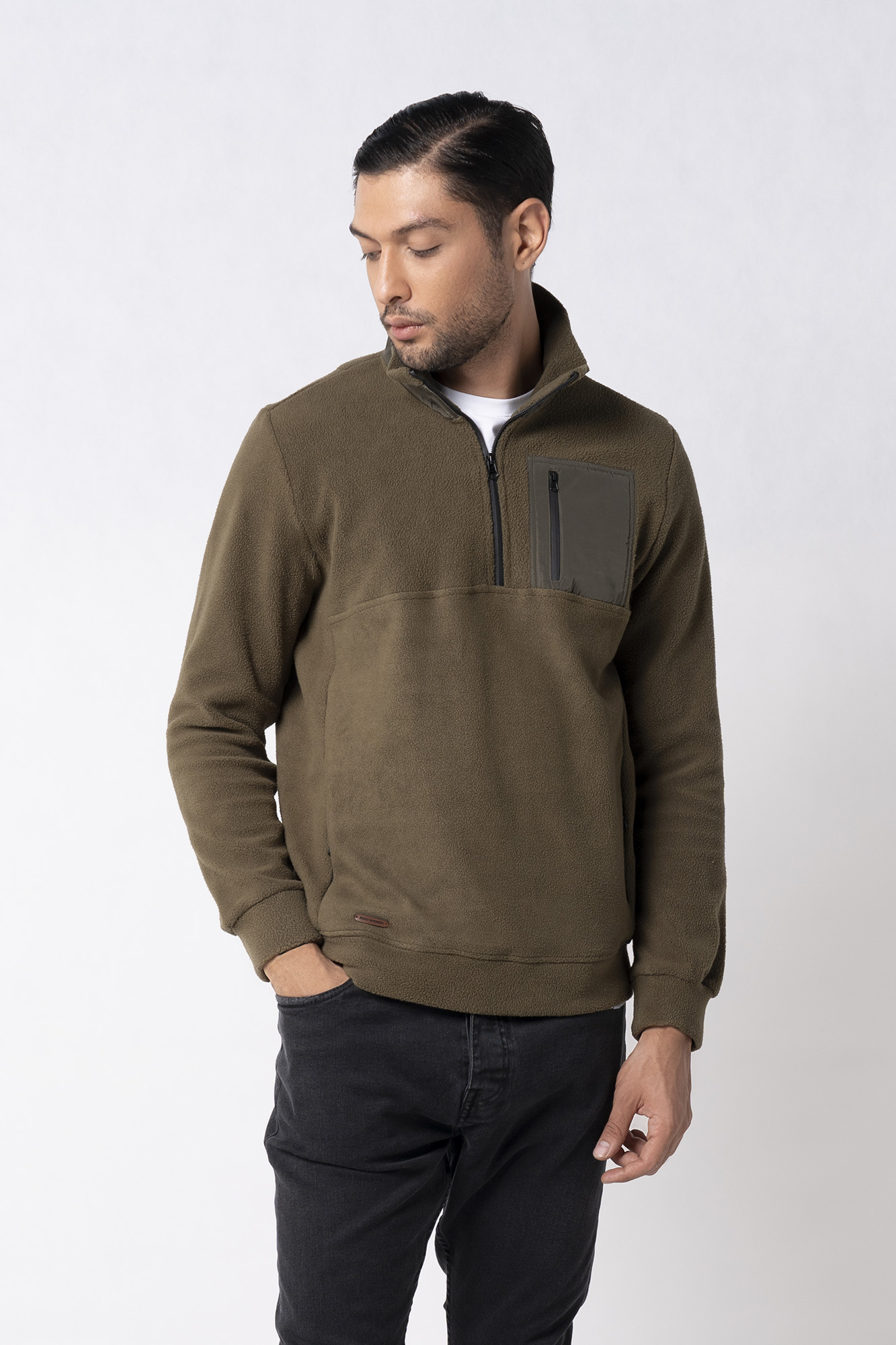 سوئی شرت نیم زیپ