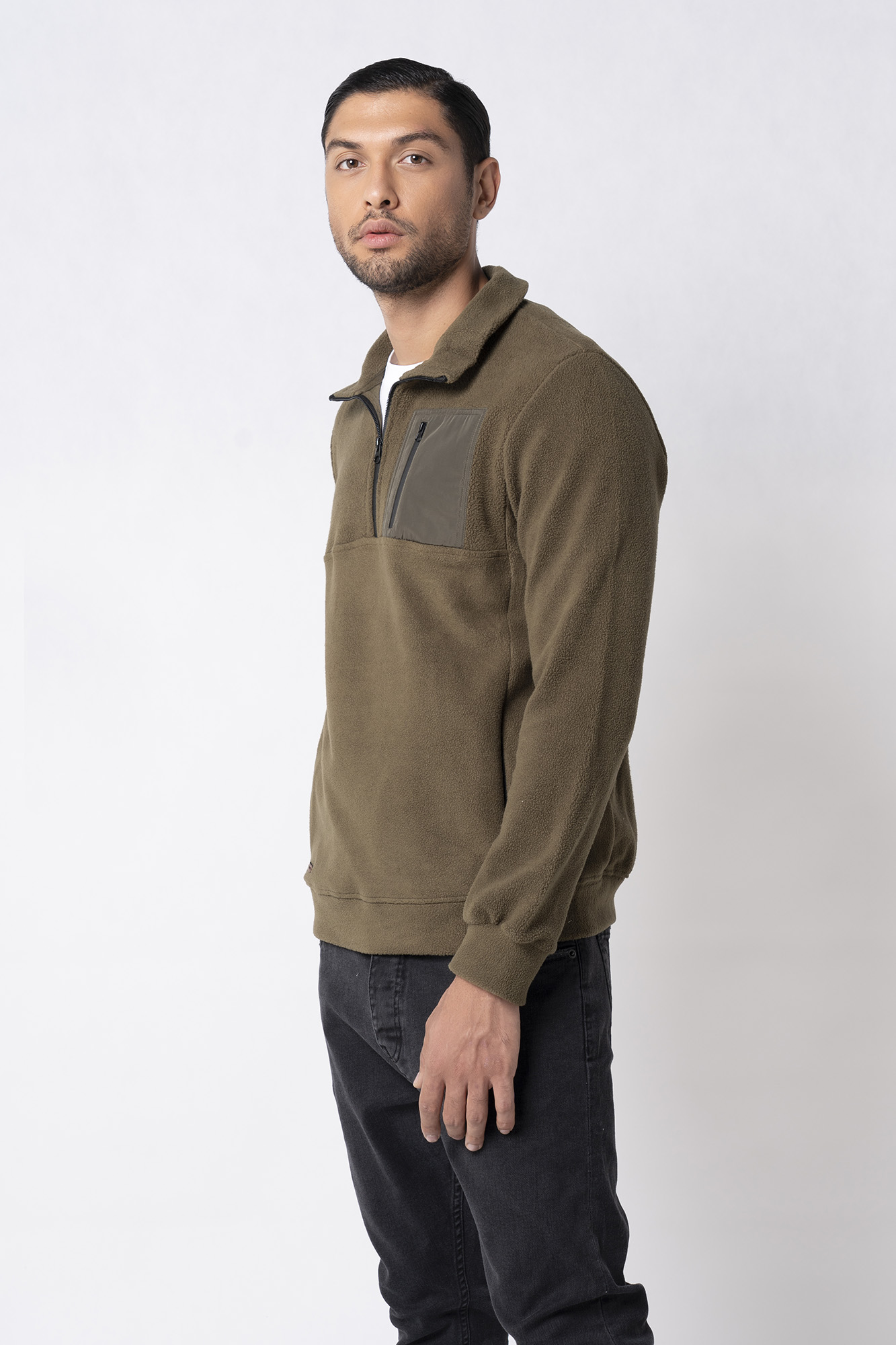 سوئی شرت نیم زیپ