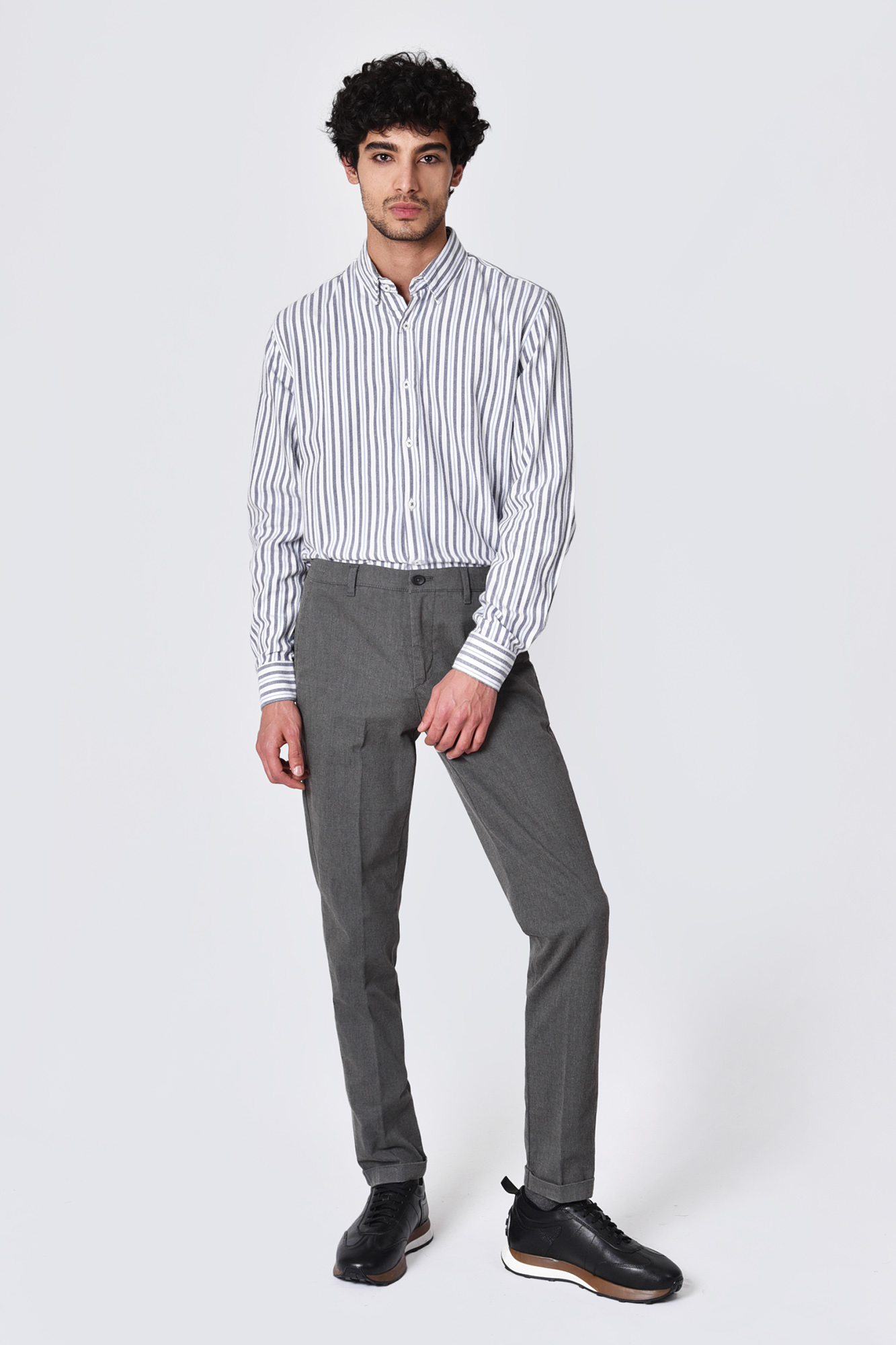 پیراهن آستین بلند راه راه