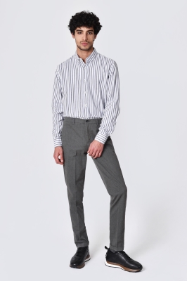 پیراهن آستین بلند راه راه