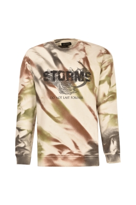 تیشرت آستین بلند چاپی تای دای