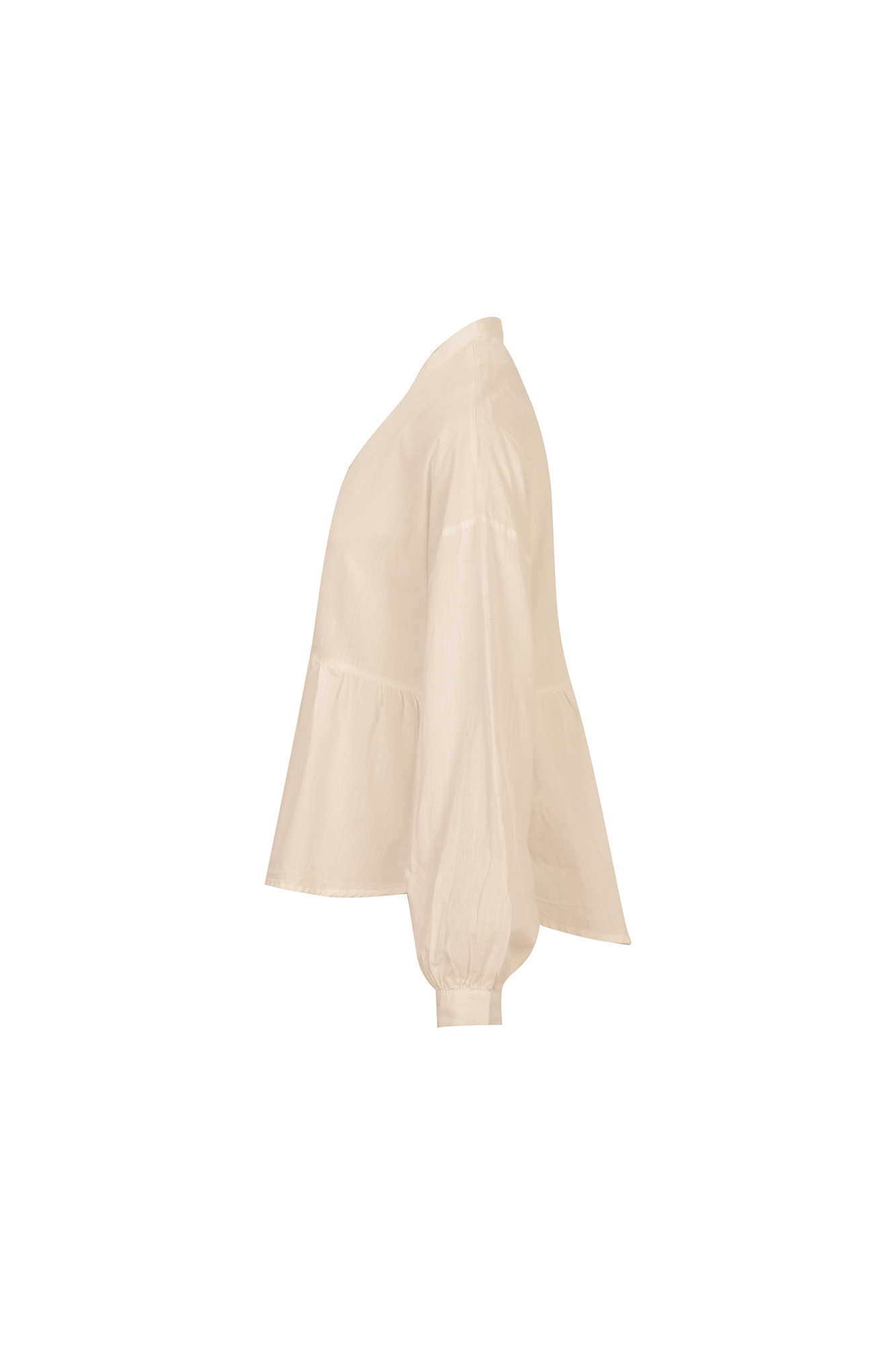 بلوز آستین چین دار