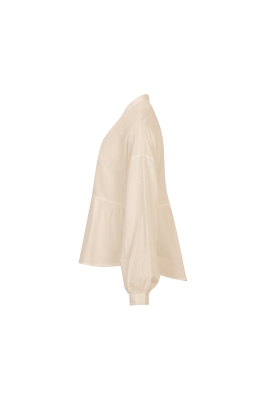 بلوز آستین چین دار