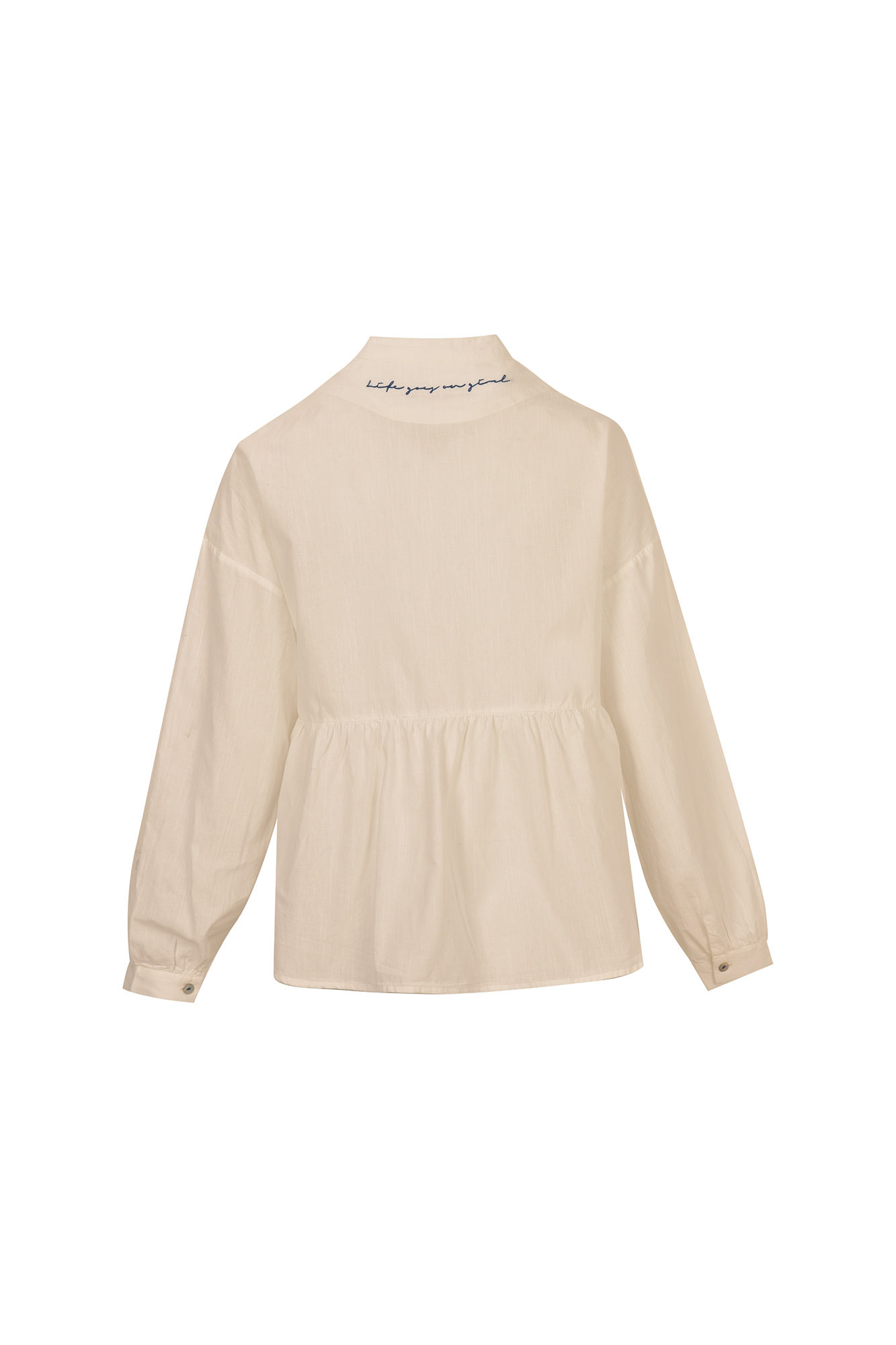 بلوز آستین چین دار