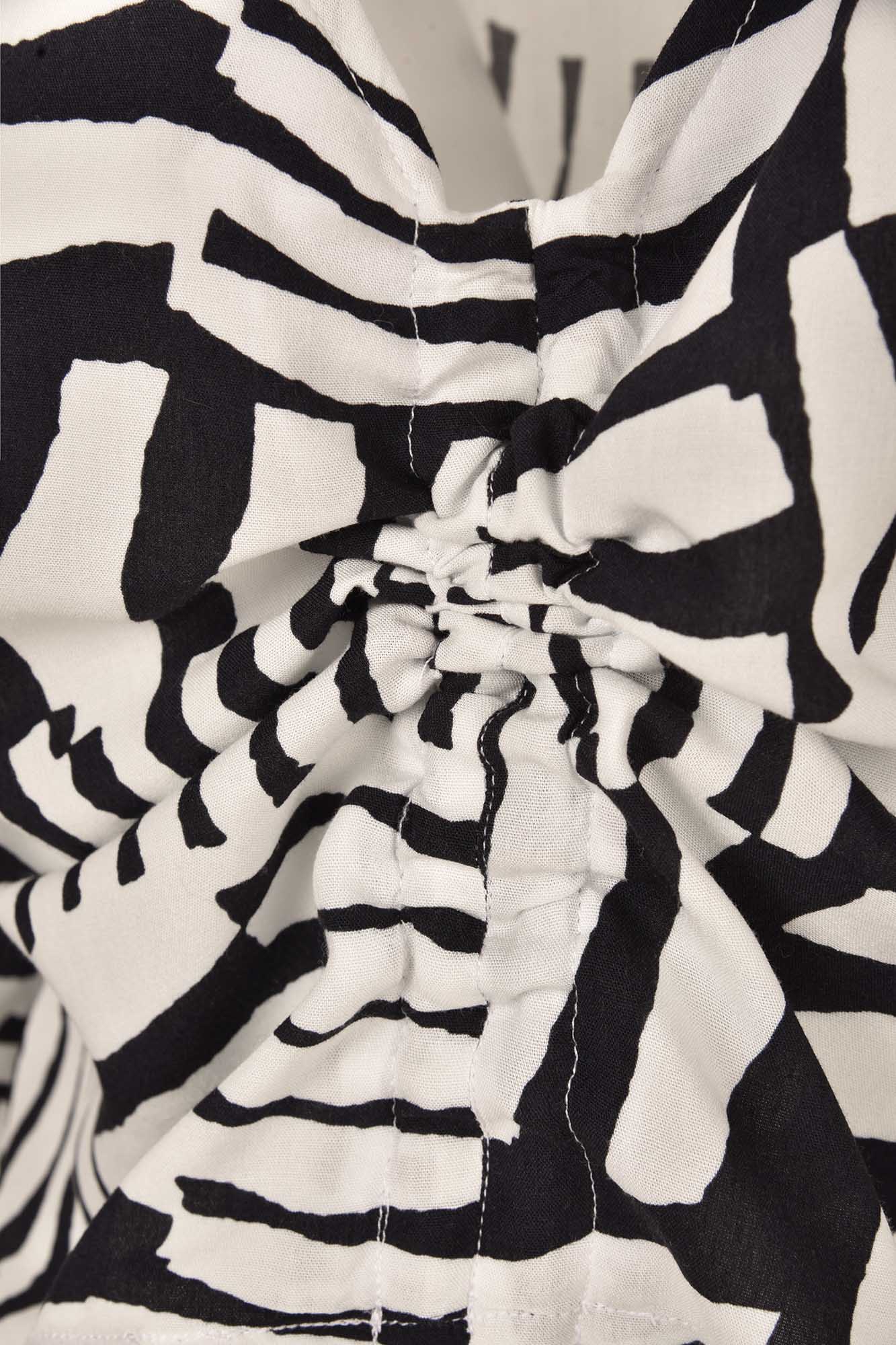 بلوز آستین بلند جلو گره ای