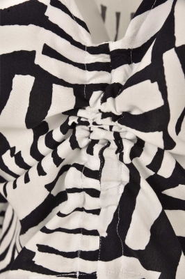 بلوز آستین بلند جلو گره ای